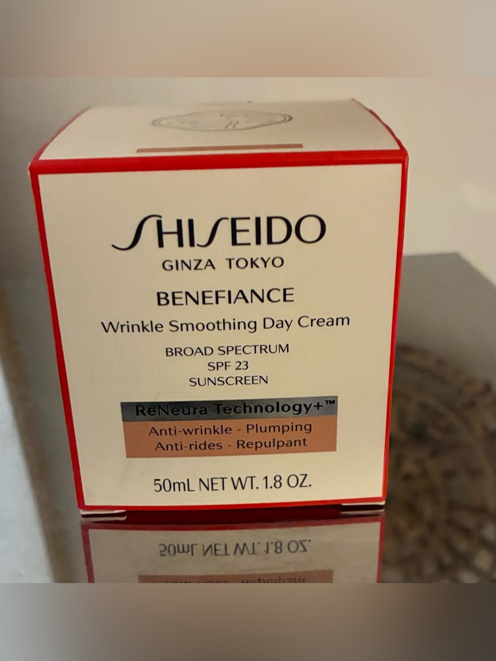 SHISEIDO Benefiance Wrinkle Smoothing Day Cream SPF 23 Sunscreen 50mL 1.8oz NIB